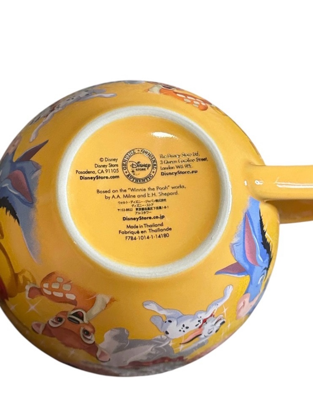 Retired Disney Friends Large Cappuccino or Soup Mug Dumbo Bambi Stitch Pooh - Picture 4 of 4
